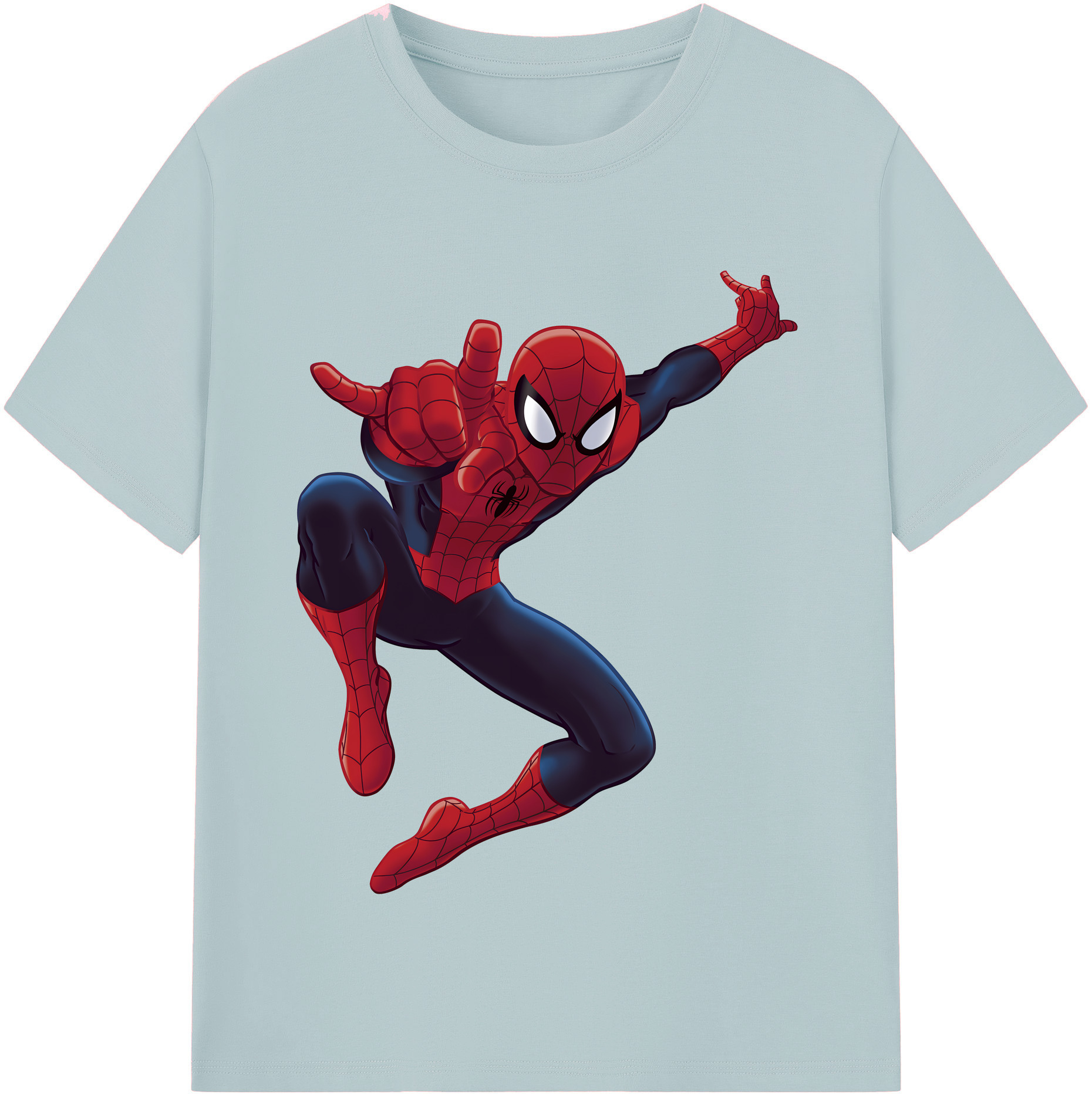 （画像用） Spider Man スパイダーマン 綿100％半袖Tシャツ（フロントプリント）